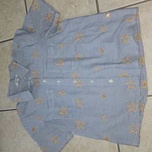 Madewell XXS Button-up With adorable Cut-out Stars